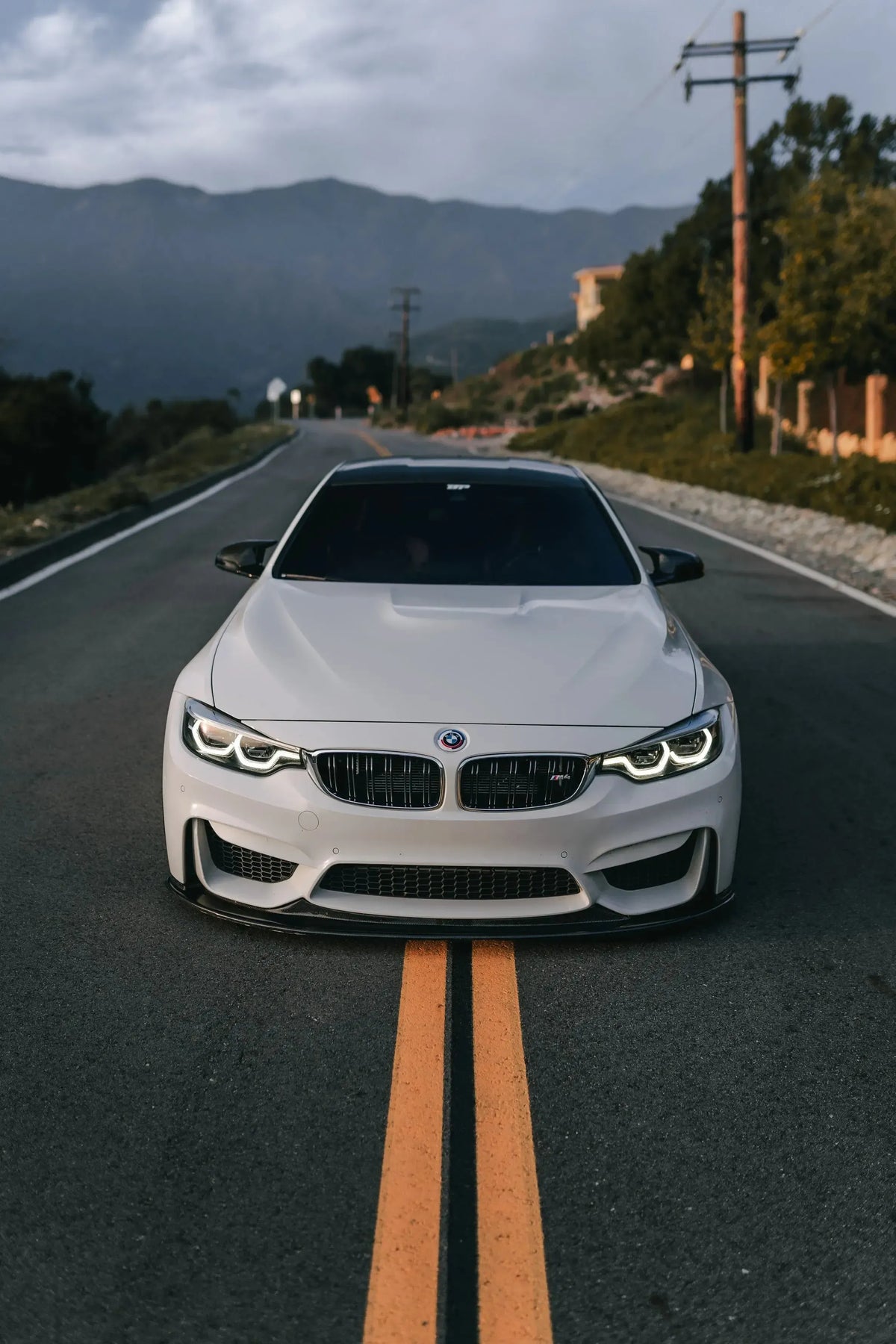K Style Carbon Fiber Front Lip - BMW F80 M3 & F82/F83 M4
