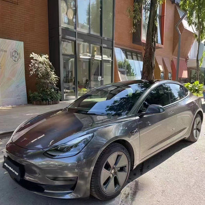 Gloss Liquid Metallic Grey Vinyl Wrap (PET Liner)