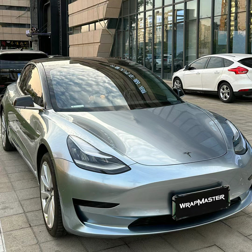 Liquid Metallic Grey Car Wrap