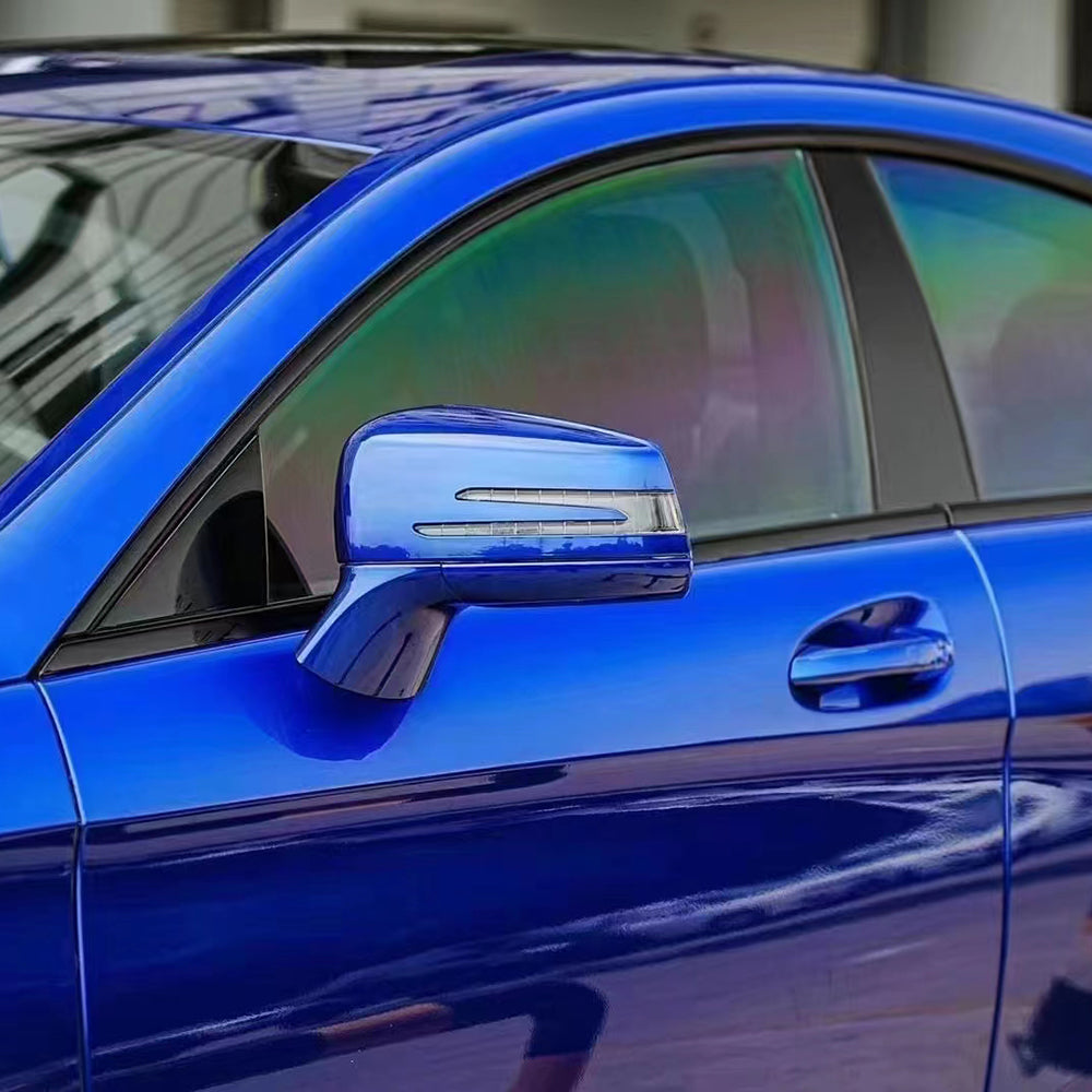 Gloss Liquid Metallic Blue Wrap Vinyl (PET Liner)