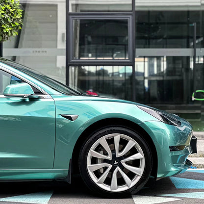 Liquid Metallic Peacock Green Car Wrap