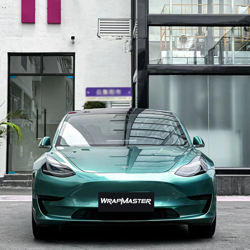 Liquid Metallic Peacock Green Car Wrap