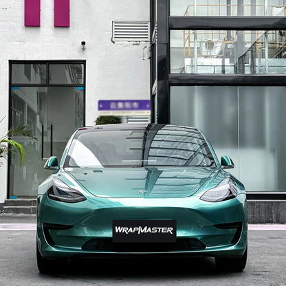 Liquid Metallic Peacock Green Car Wrap
