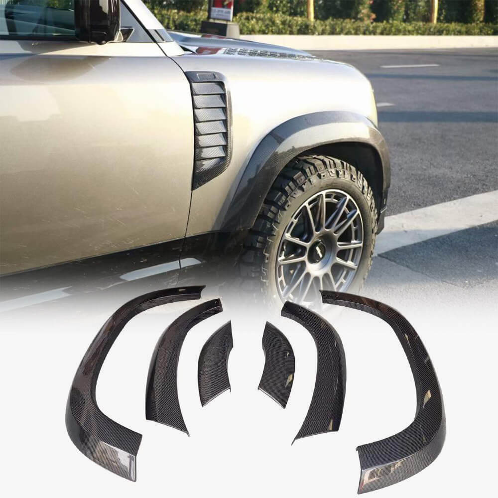 Land Rover Defender 90/110/130 2020-2023 Wheel Arch Fender Flares Carbon Fiber