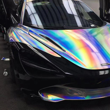 Holographic Chrome Vehicle Wrap