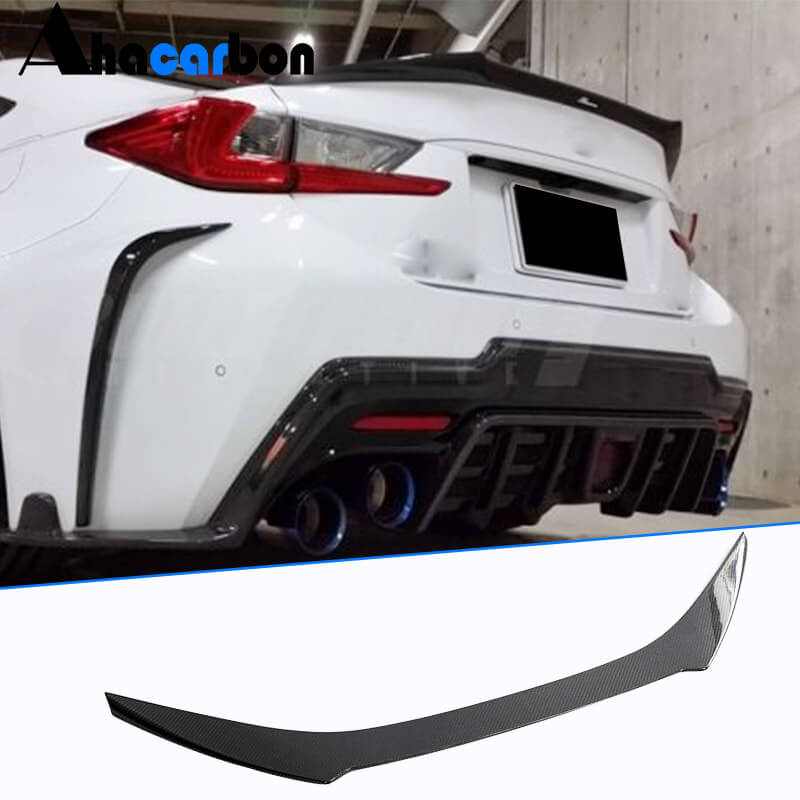 Lexus RCF Base Coupe 2-Door 2015-2018 Rear Trunk Spoiler Carbon Fiber