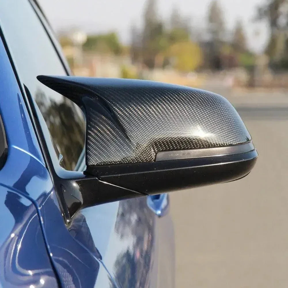 BMW M-Style Carbon Fiber Mirror Cap Set, F20-F87