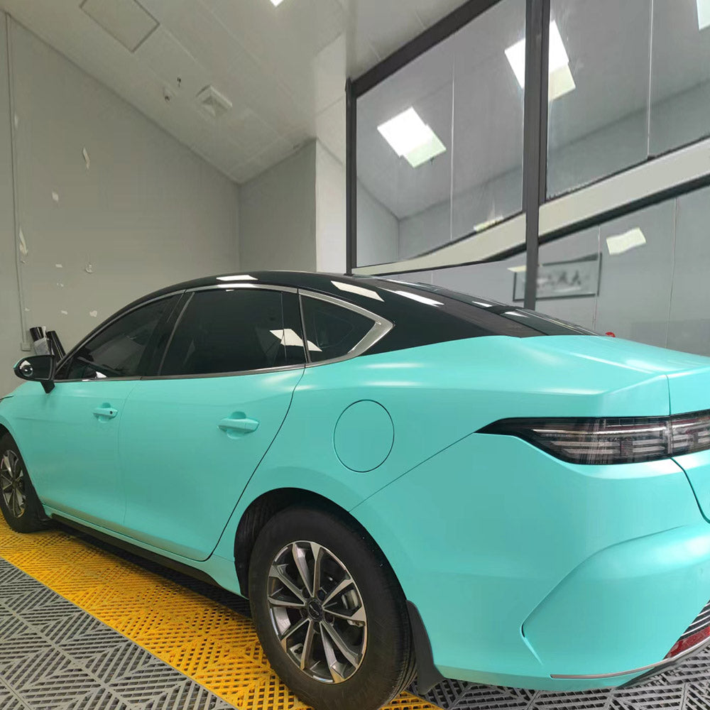 Matte Ceramic Tiffany Blue Wrap Car