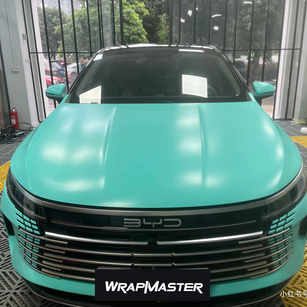 Matte Ceramic Tiffany Blue Wrap Car