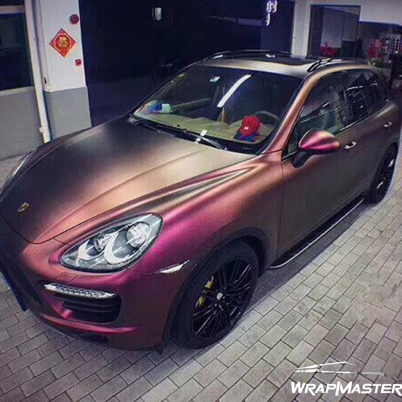 Diamonds Night Brown Red Car Wrap