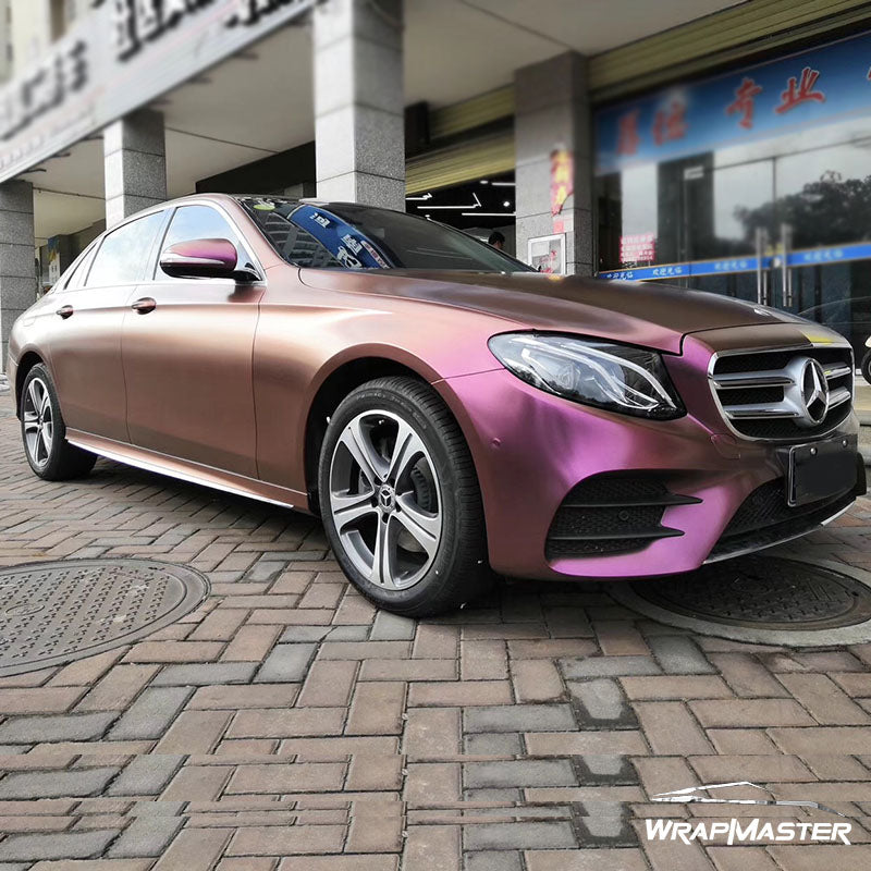 Diamonds Night Brown Red Car Wrap
