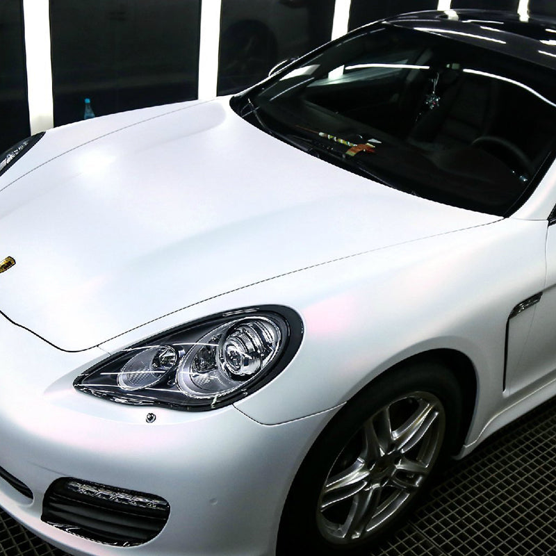 Diamond Pink White Vinyl Wrap