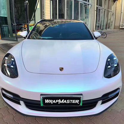 Diamond Blue White Vinyl Wrap