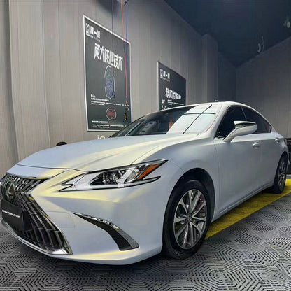 Diamond Gold White Vinyl Wrap