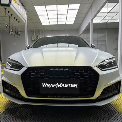 Diamond Gold White Vinyl Wrap