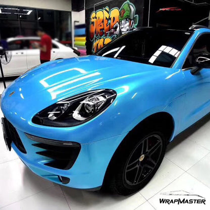 Color Shift Blue Car Wrap Magic Gold