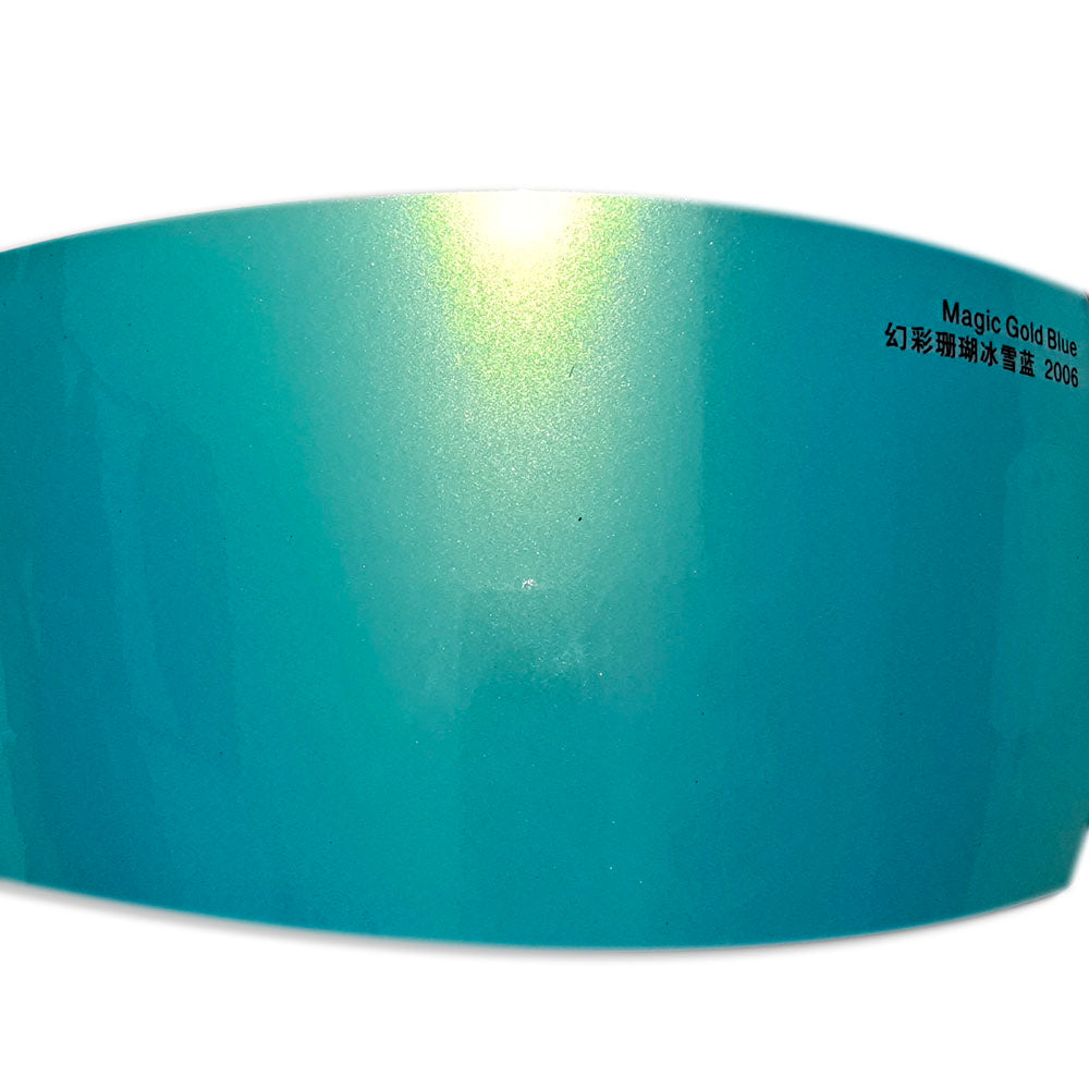 Color Shift Car Wrap Magic Gold Ice Blue