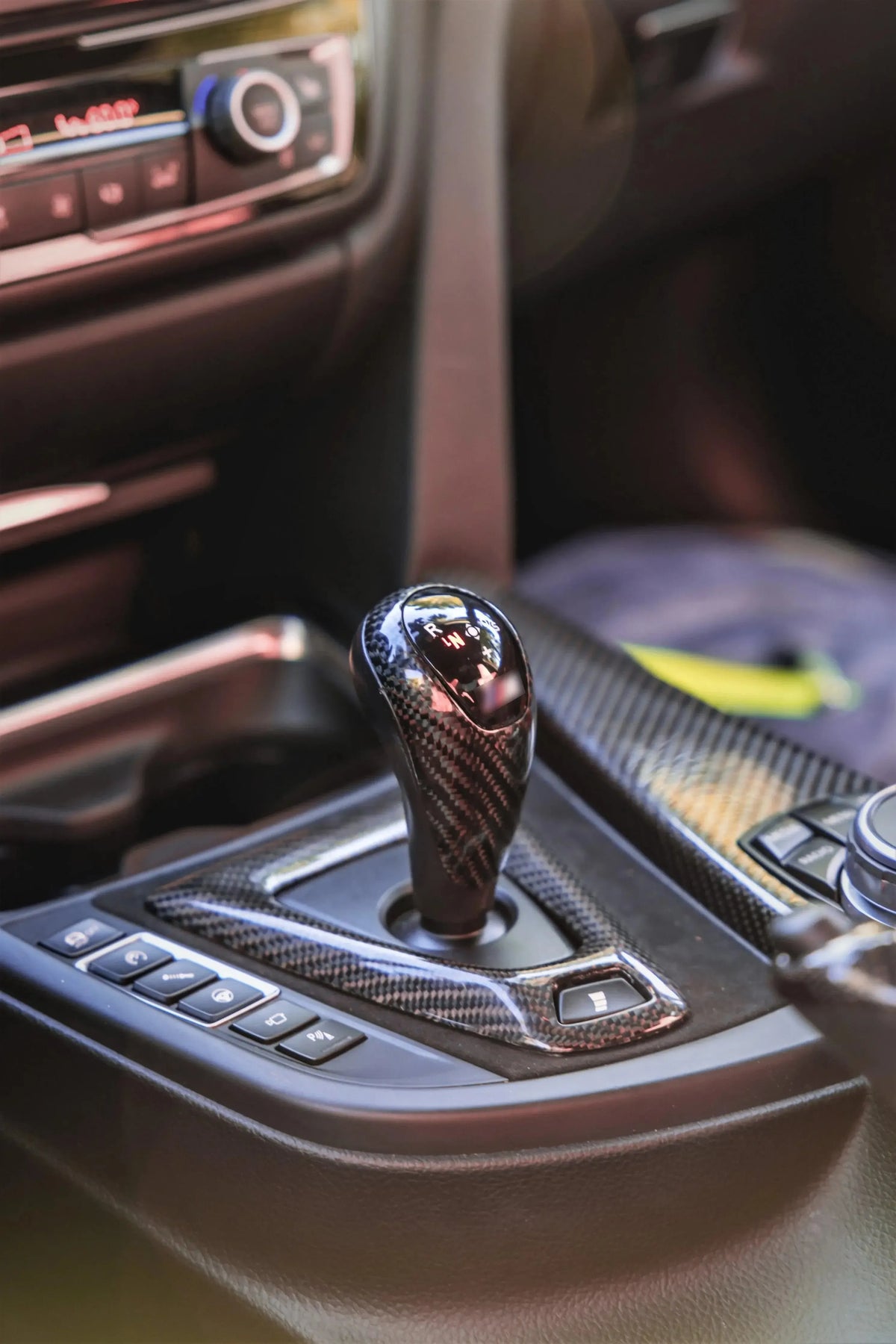 MP Style Carbon Fiber & Alcantara Gear Shift Frame - BMW M F Chassis