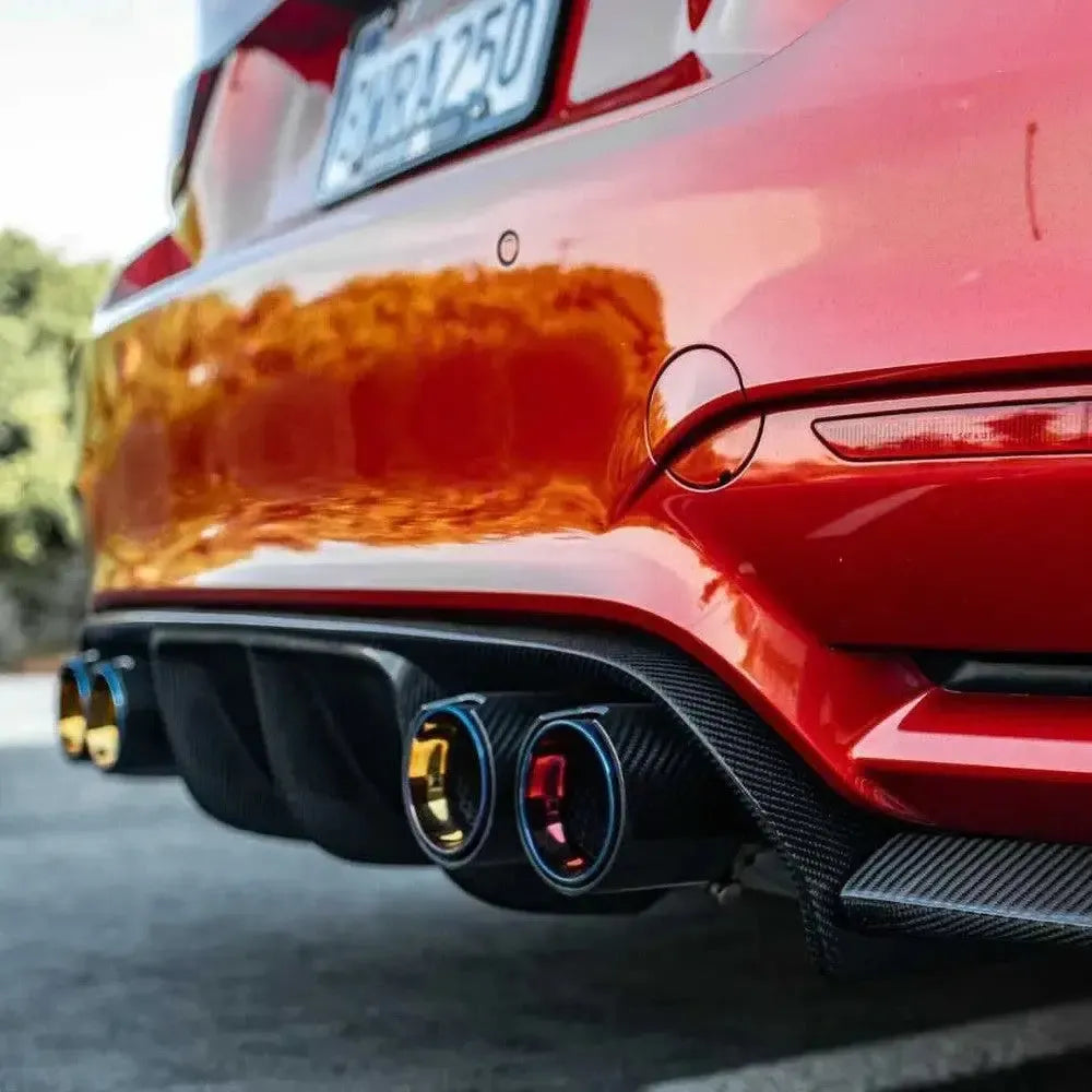 MP Style Carbon Fiber Dual Exhaust Tip
