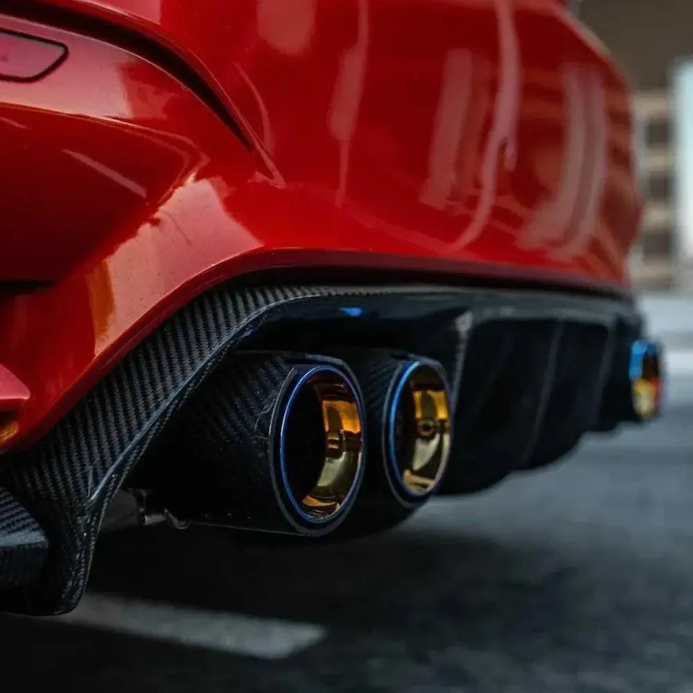 MP Style Carbon Fiber Exhaust Tip Set - BMW F80 M3, F82/F83 M4 & F82 M2