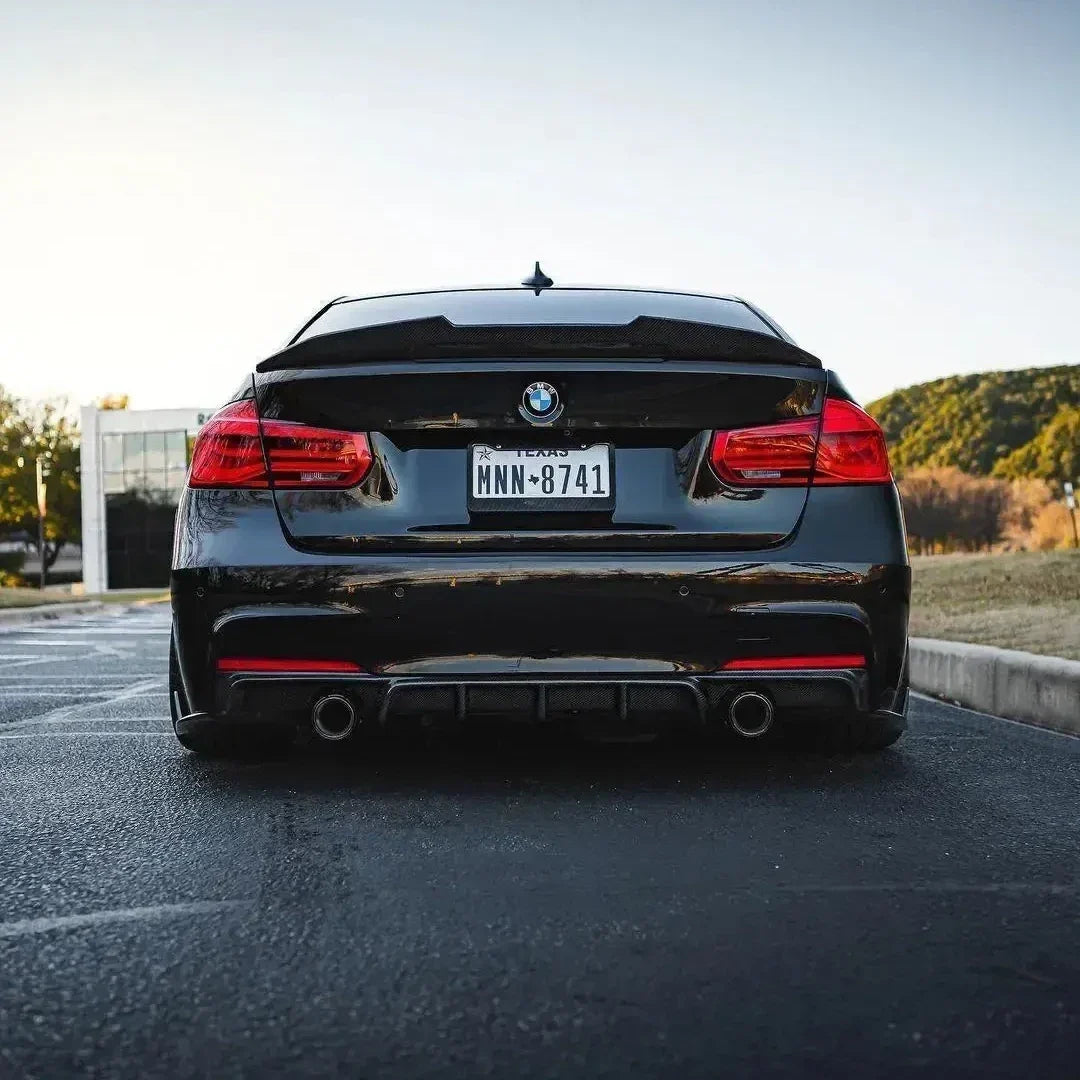 MP Style Carbon Fiber Rear Diffuser for BMW F30 3 Series M Sport