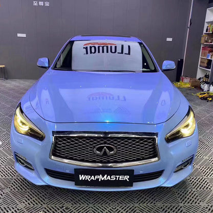 Twin Color Metallic Candy Ash Color Shift Wrap