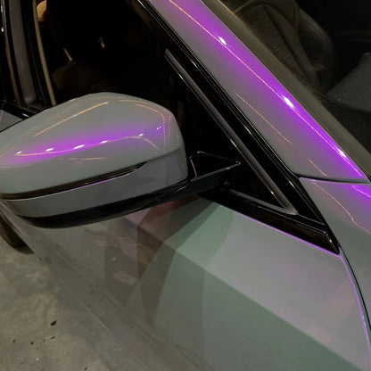 Twin Color Shift Grey Purple Wrap Metallic