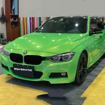 Fluorescent Gold Color Shift Vinyl Wrap