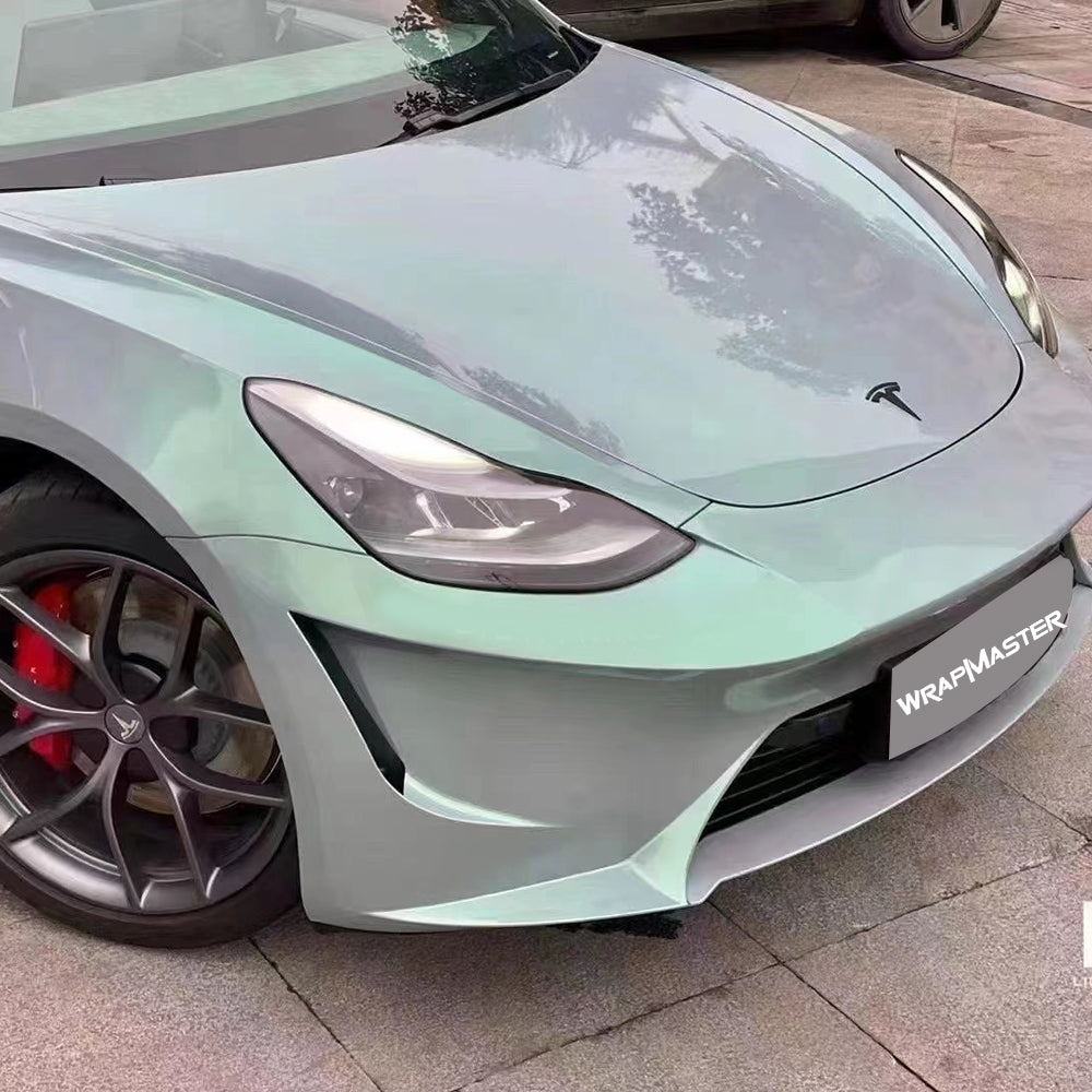 Twin Color Shift Wrap Grey Green (PET Liner)