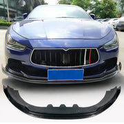 Maserati Ghibli S Q4 M157 Pre-facelift 2014-2017 Front Bumper Lip Carbon Fiber