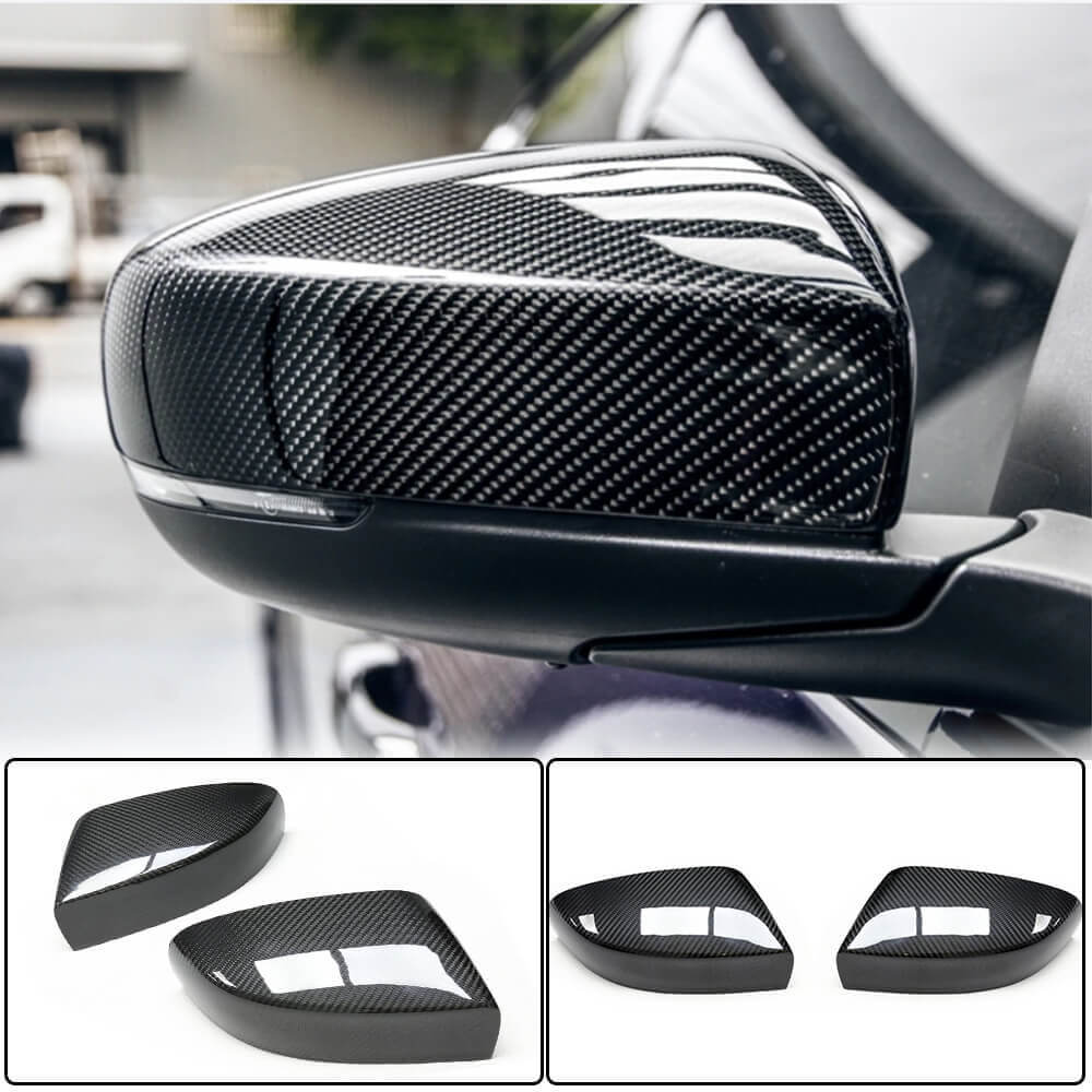 Maserati Quattroporte QP Ghibli 2018-2022 Dry Carbon Fiber Mirror Covers Add-on