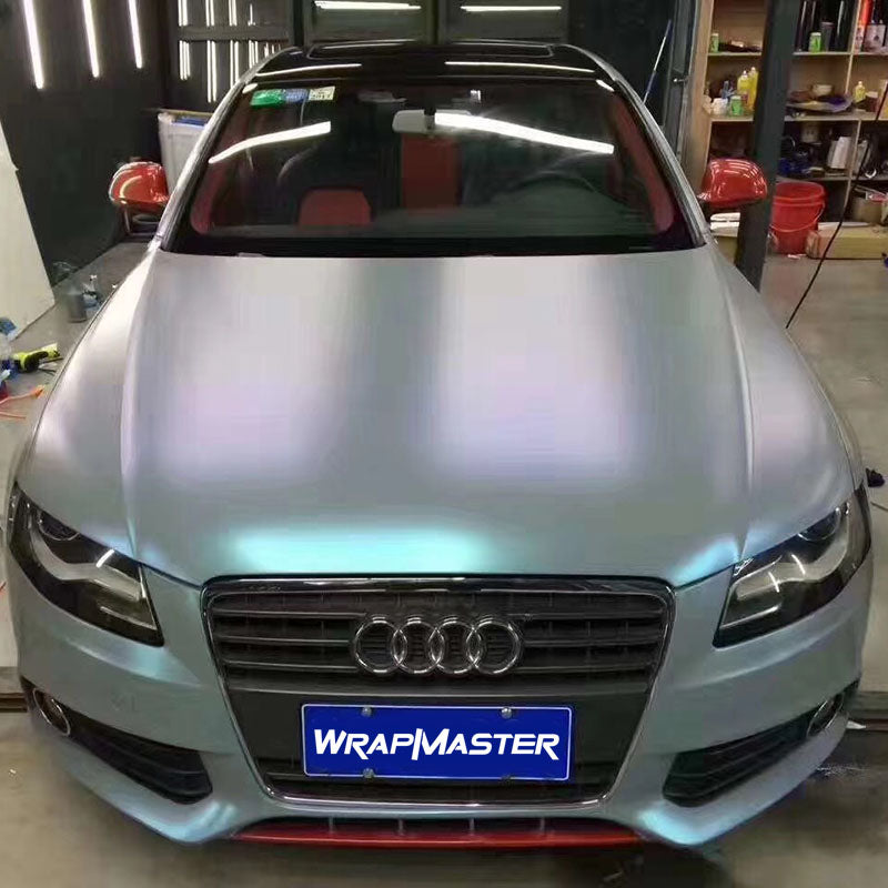Matte Diamonds Grey to Blue Wrap