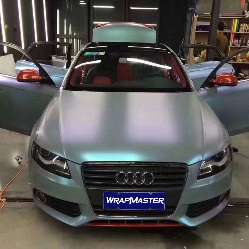 Matte Diamonds Grey to Blue Wrap