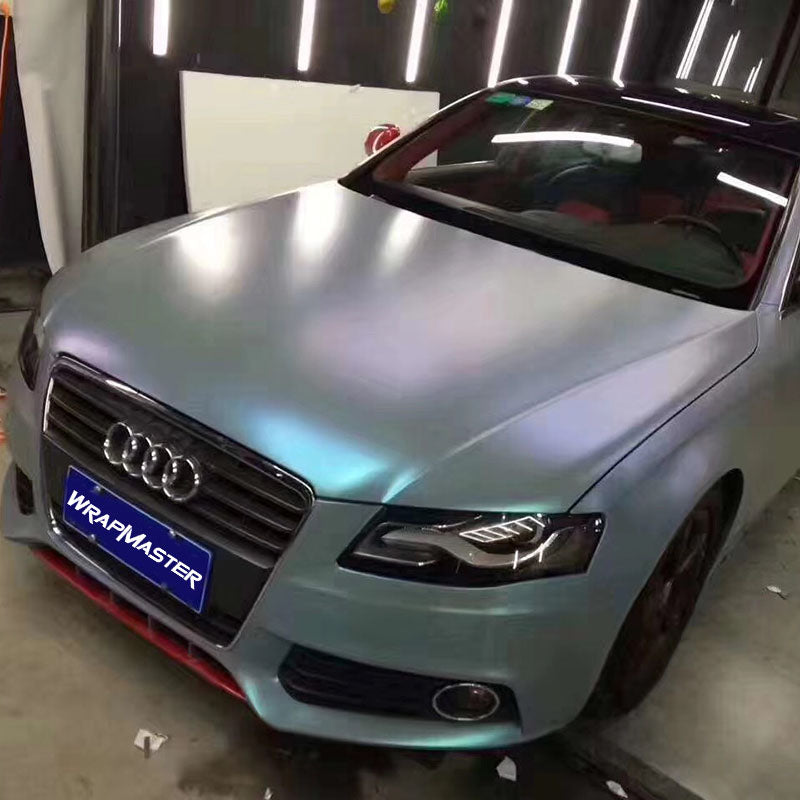 Matte Diamonds Grey to Blue Wrap