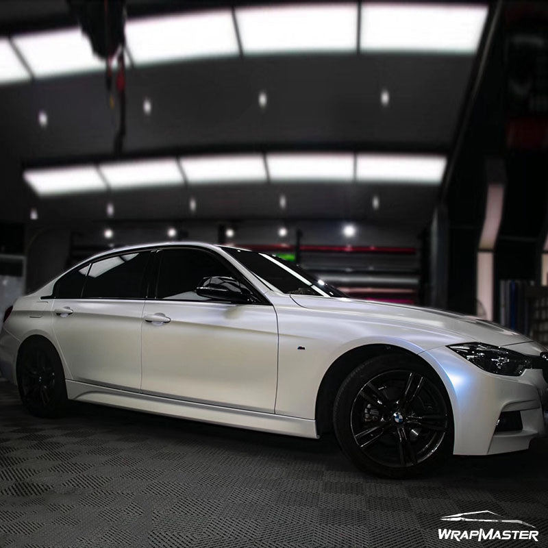 Matte White Chameleon Car wrap