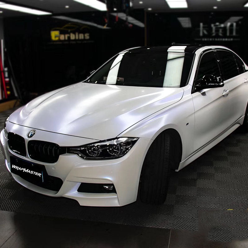 Matte White Chameleon Car wrap