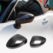 Mazda MX5 Miata ND 2016-2024 Add-on Mirror Covers Dry Carbon Fiber