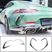 Mercedes Benz AMG GT43 GT50 GT53 Sedan 19-21 Rear Bumper Vents Carbon Fiber