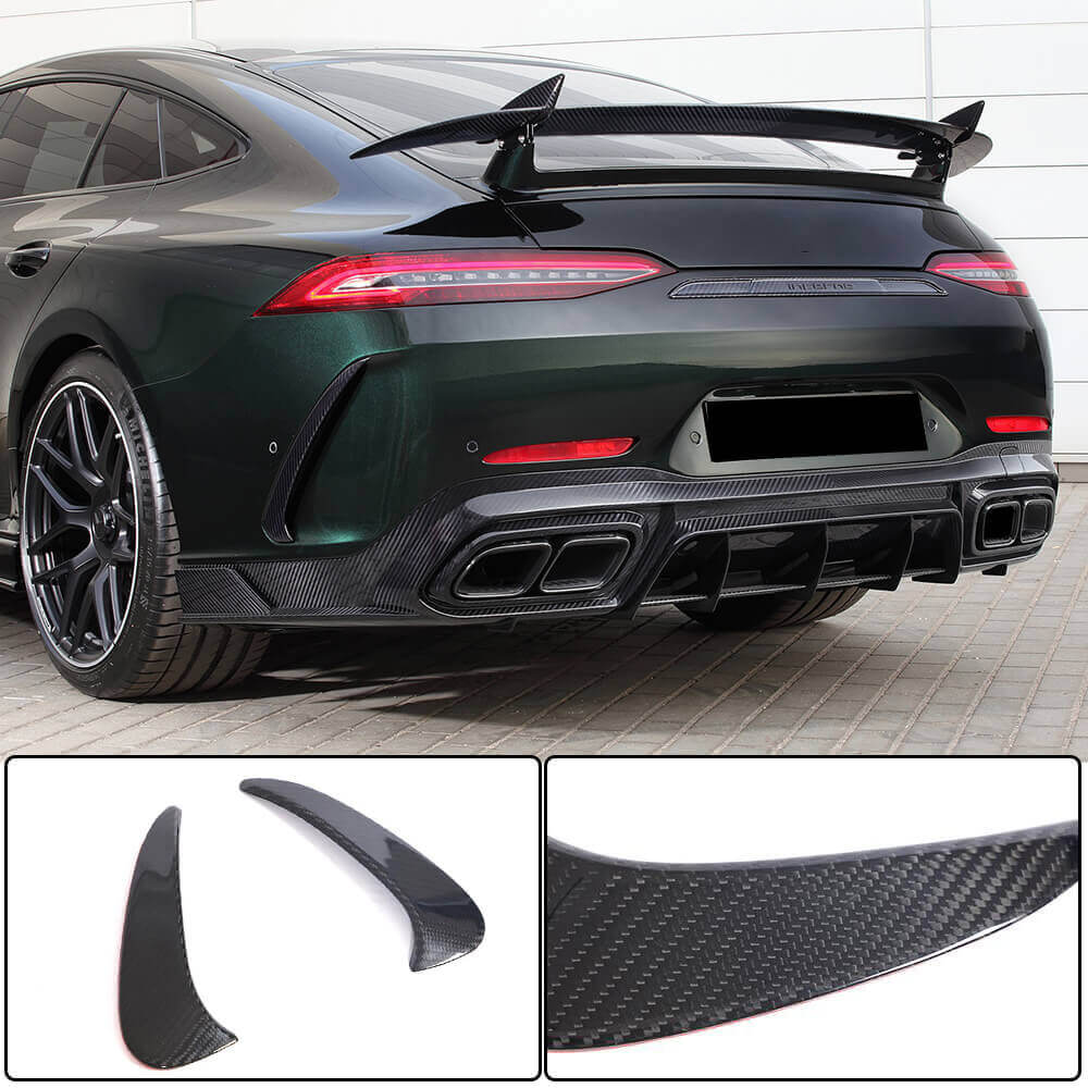 Mercedes Benz AMG GT63 S X290 2019-2022 Rear Bumper Splitters Dry Carbon Fiber
