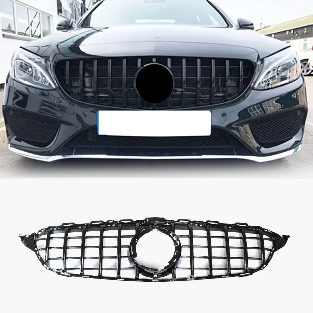 Mercedes Benz C-Class W205 C205 Sport 2Door 4Door 2019-2020 Glossy Black ABS Front Grille