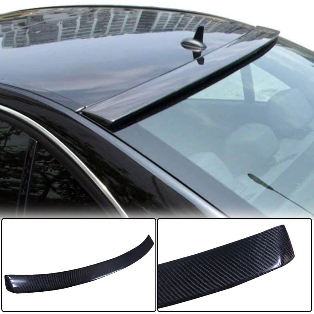 Mercedes Benz C Class W204 C63 AMG Sedan 2007-2014 Rear Roof Spoiler Carbon Fiber