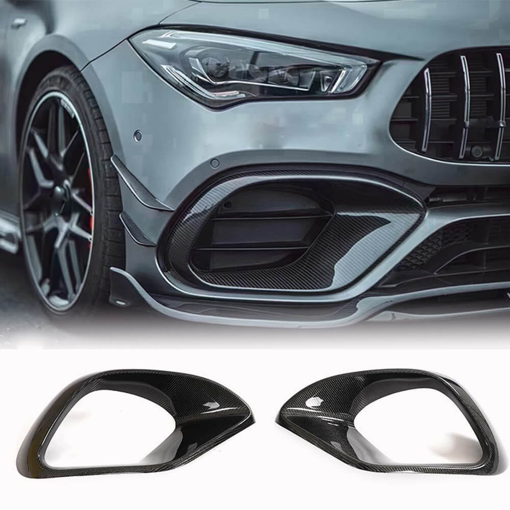 Mercedes Benz CLA45 AMG Sedan 4-Door 2020-2023 Front Bumper Vents Carbon Fiber