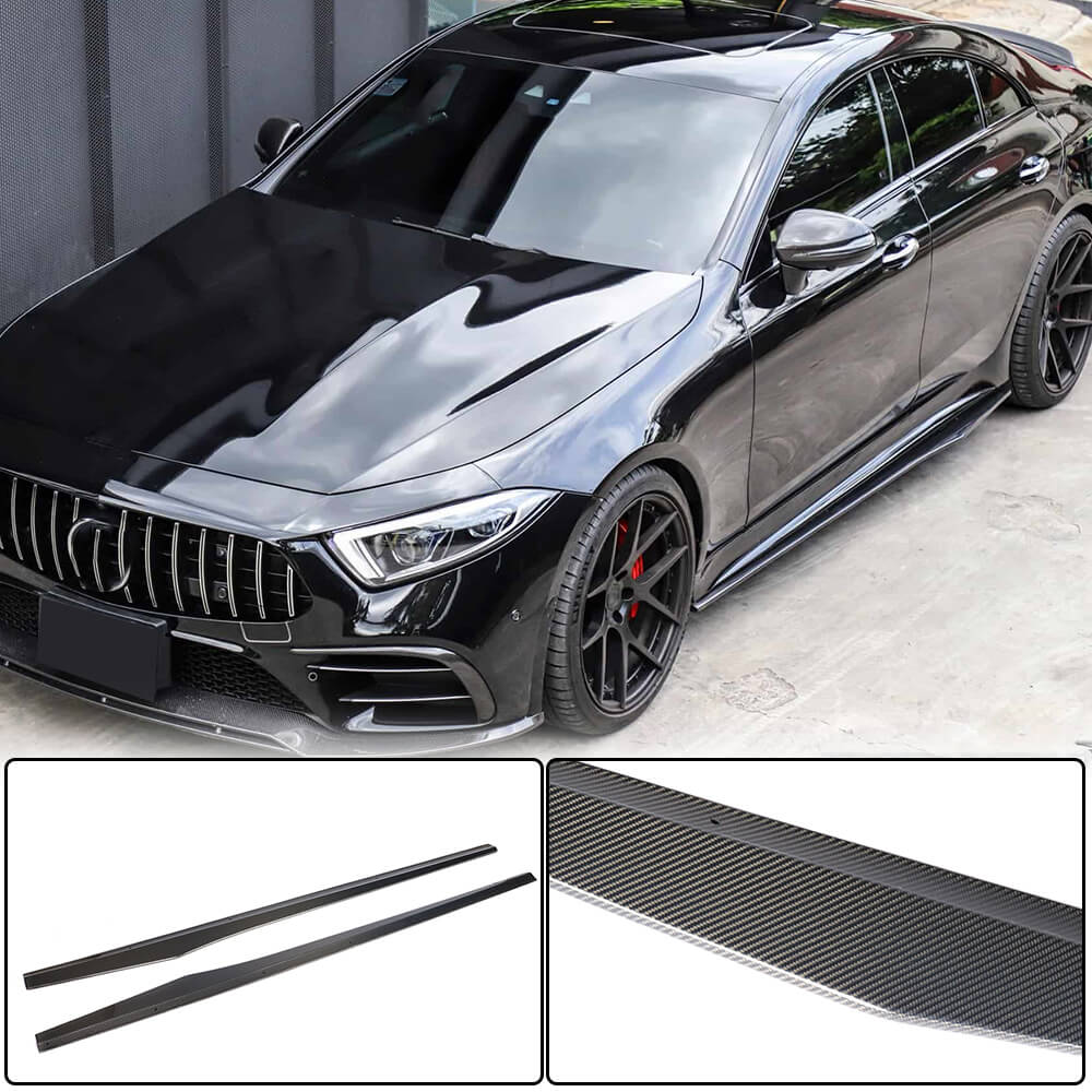 Mercedes Benz C257 Sport CLS53 AMG 2018-2020 Side Skirts Carbon Fiber