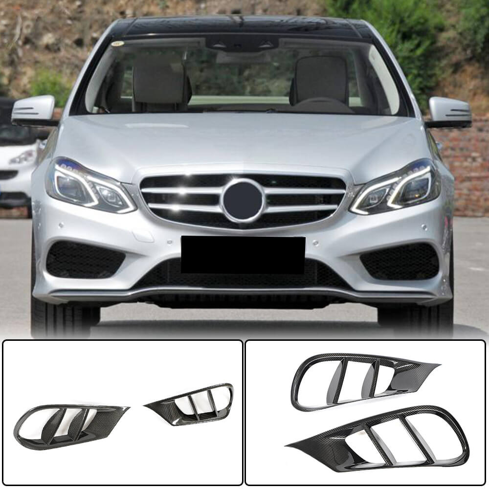 Mercedes Benz E Class W212 Sport Pre-facelift 2014-2016 Fog Lamp Covers Carbon Fiber