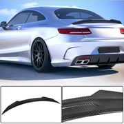 Mercedes Benz S Class (W217) C217 Coupe 2015-2020 Rear Trunk Spoiler Dry Carbon Fiber