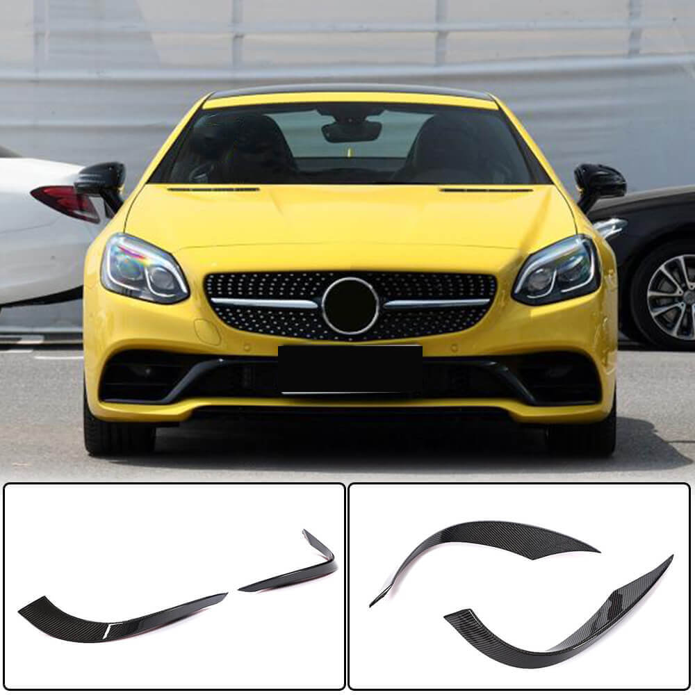 Mercedes Benz SLC Class R172 Base Convertible 2016-2020 Fog Light Vents Carbon Fiber