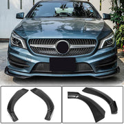 Mercedes Benz (W117) C117 CLA45 Base 2013-2015 Front Bumper Splitters Carbon Fiber
