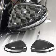 Mercedes Benz W205 W213 W222 Carbon Fiber Mirror Cover Replacement Style Pair LHD