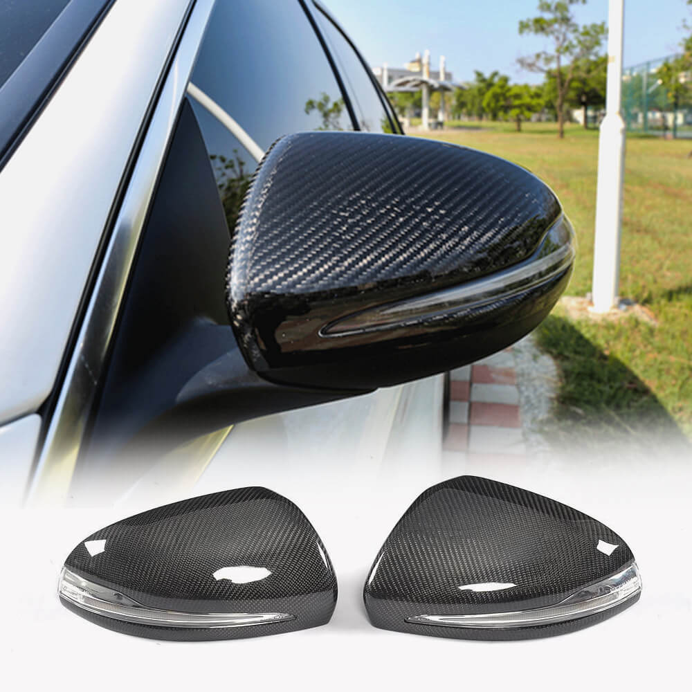 Mercedes Benz W205 W222 2014-2019 Mirror Covers LHD Carbon Fiber