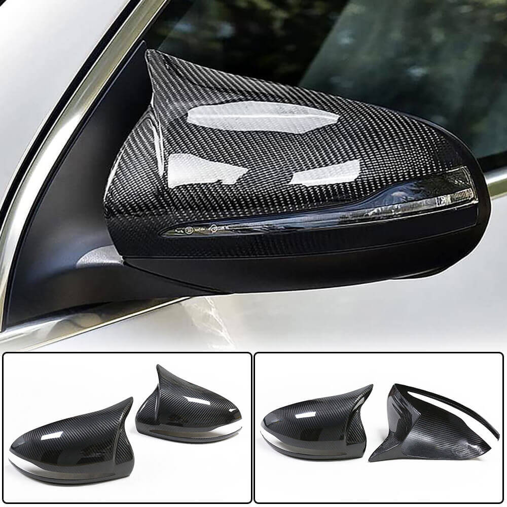 Mercedes Benz W205 W238 C238 A238 W213 W222 X253 Mirror Caps Add-on Style Dry Carbon Fiber